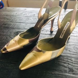 Authentic Manolo Blahnik slingback..Never Worn!